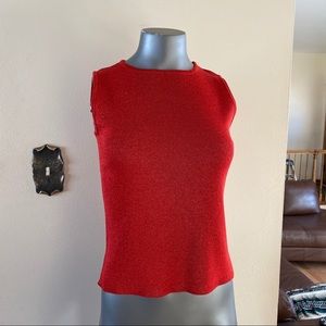 Joseph A Silk Metallic Top